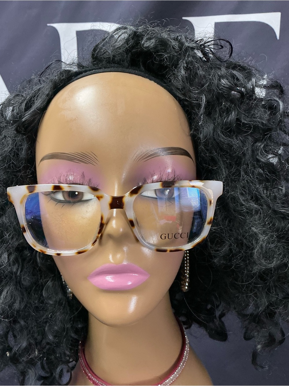 Gucci Tortoiseshell Square Optical Frames with Clear Lenses